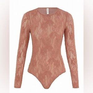ZIMMERMANN Blush Lace Bodysuit Size AU 2 US 6 8 Medium EUC